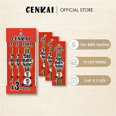 mua snack tao bien nuong cuon genkai vi cay nong     goi