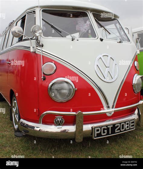 retro van stock photo alamy