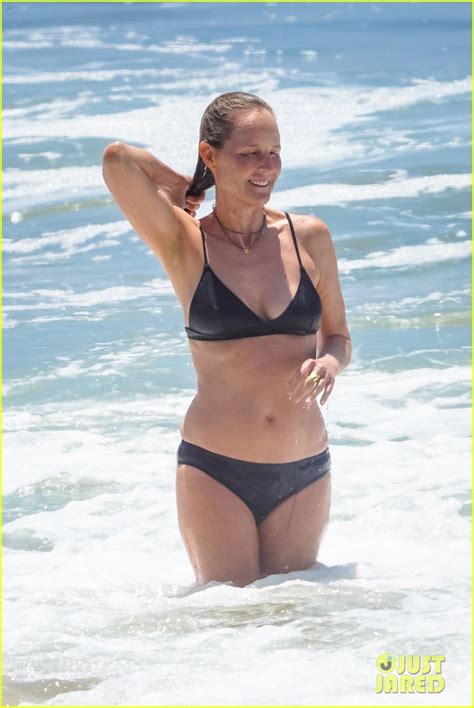 Helen Hunt Takes A Dip In A Bikini At The Beach In Malibu Photo