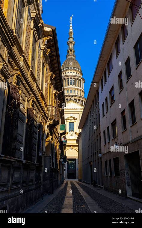 View Of Basilica Of San Gaudenzo In Novara Seen From Via Pier Lombardo