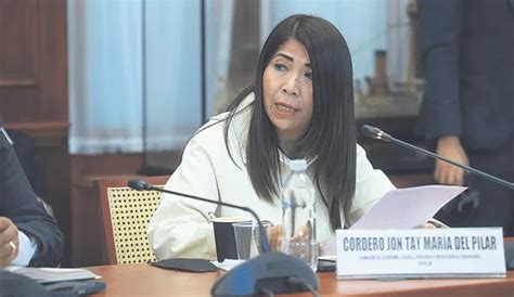 Congreso Postergan Votación De Informe Final Contra María Cordero Jon