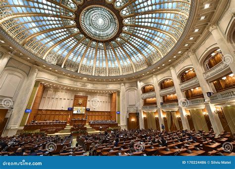 Romanian Parliament At Voting Session Of The Chamber Of Deputies