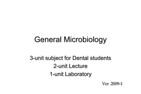 Microbiology Ppt