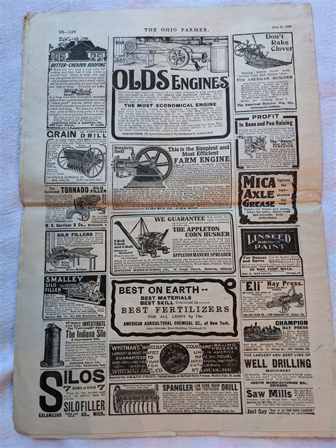 1906 the Ohio Farmer Cleveland, Ohio Newspaper - Etsy UK