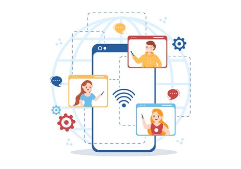 Intranet Internet Network Connection Technology To Share Confidential