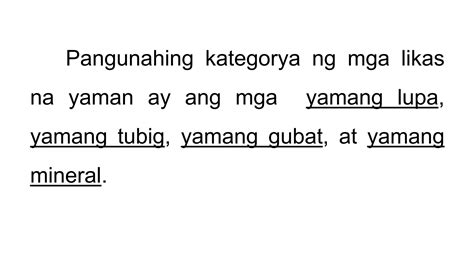 mga pangunahing likas na yaman pptx