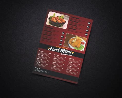 Food Menu Template, Bar Menu Template, Food Menu, Food Menu,canva ...