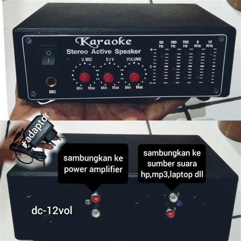 tone control vol equalizer chanel mic echo karokeadapter ready