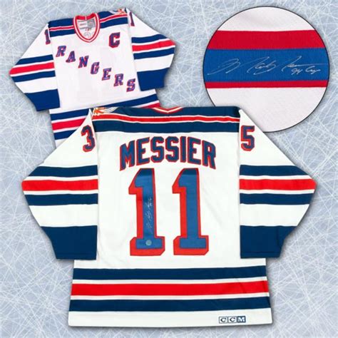 Mark Messier New York Rangers Signed 1994 Stanley Cup Jersey Nhl Auctions