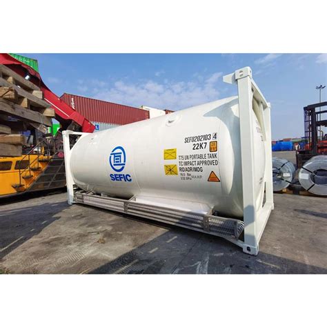 20FT 40FT ISO Tank Container Un T75 ASME Standard Liquid Gas Storage