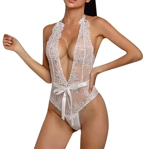 Deep V Neck Size Selection Stitching Lace Sexy Lingerie X Lingerie
