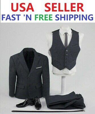 1 6 Business Suit Set C For 12 Hot Toys PHICEN Worldbox MUSCULAR Figure M34 M35 EBay