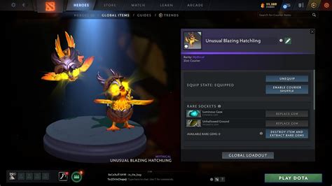 Unusual Blazing Hatchling Luminous Gaze Unhallowed Ground Dota 2 YouTube