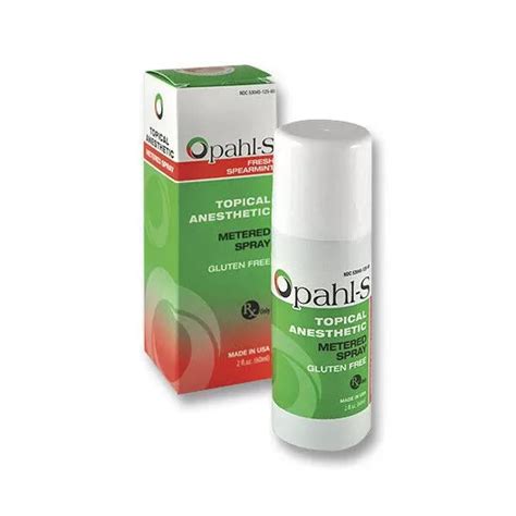 Dharma Opahl S Benzocaine Oral Anesthetic Metered Spray Spearmint 60m