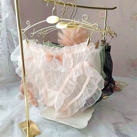 Sous Vêtements Sexy Pour Femmes Lingerie Transparente Slip À Volants