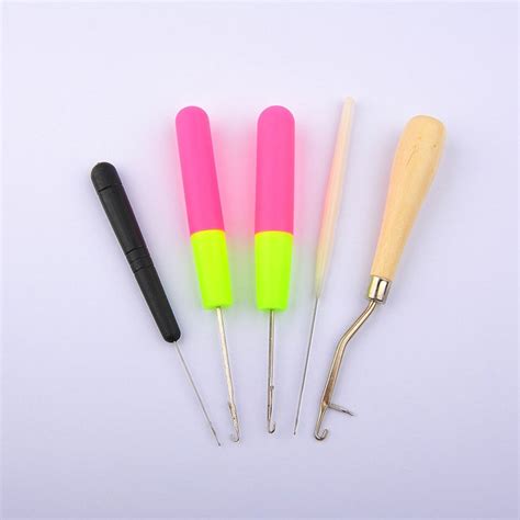 5pcs Set Plastic Crochet Needle Braiding Latch Hook Weaving Etsy