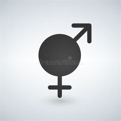 Sex Symbol Masculino Y Femenino Ejemplo Negro Stock De Ilustraci N Ilustraci N De Contacto
