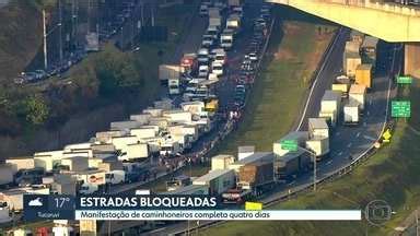 SP2 Manifestação de caminhoneiros completa quatro dias e bloqueia