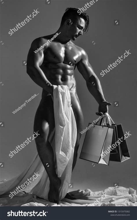 Handsome Muscular Man Naked Macho Guy Stock Photo 1315975082 Shutterstock