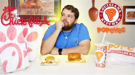 Which Is Better Chick Fil A Vs Popeyes Chicken Sandwich Youtube