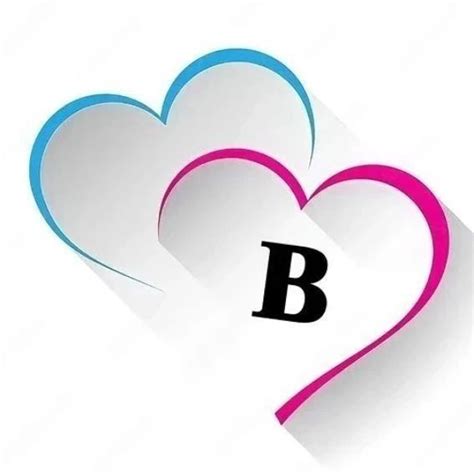 hearts   letter     shown  pink  blue