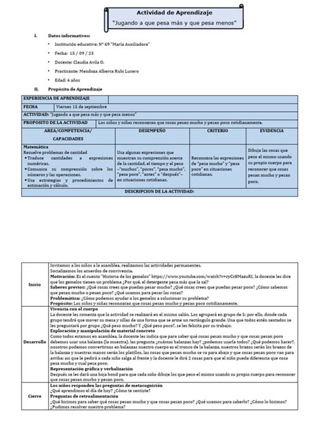 Planificación 3 Pdf Cognición Aprendizaje