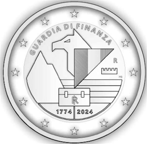 Italia 2 Euro Commemorativo 2024 Per La Guardia Di Finanza