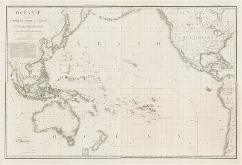 Adrien Brue Oceanie Ou Cinquieme Partie Du Monde 1814 The Map House