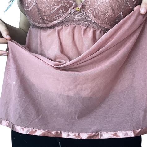 Coquette Pink Lace Babydoll Lingerie Top Not Depop
