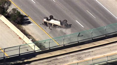 Photos High Speed Chase Ends In Rollover Crash On I 280 Drivers