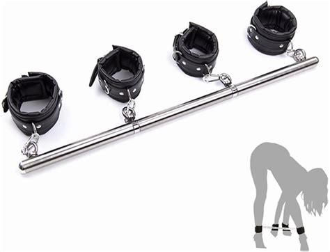 Amazon Spreader Bar Sex Toys Restraints With Handcuffs Foot Wrist Cuffs BDSM Bondage Set