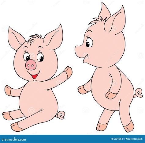 cartoon cute pigs