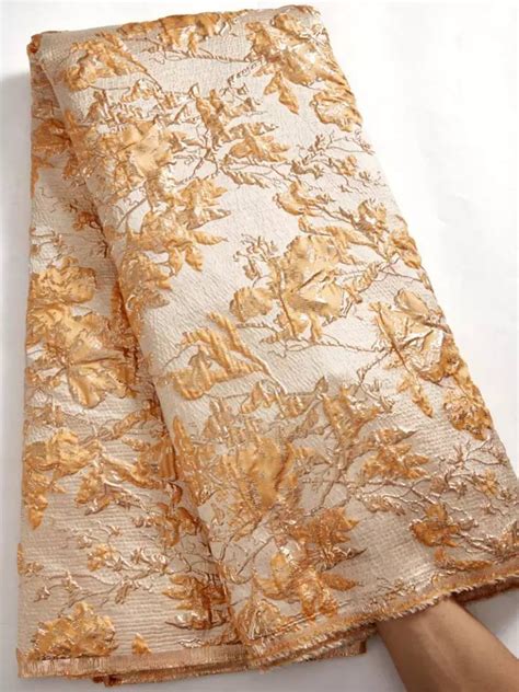 Latest High Quality Jacquard Brocade Lace Fabric Top Selling African