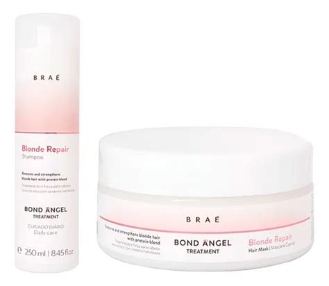 Kit Braé Blonde Repair Shampoo 250ml Máscara 250g Frete grátis