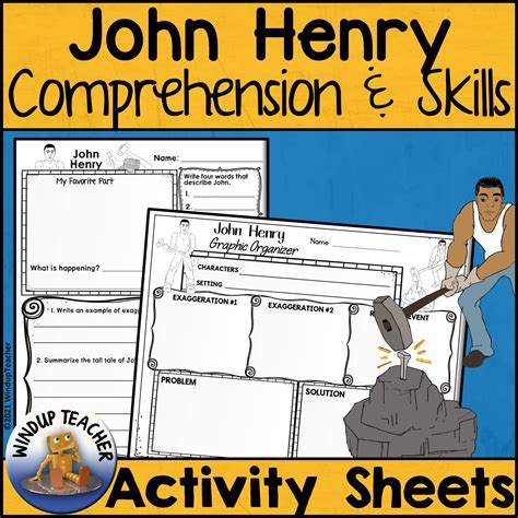 John Henry Activity Sheets | Print and Go! | Made By Teachers