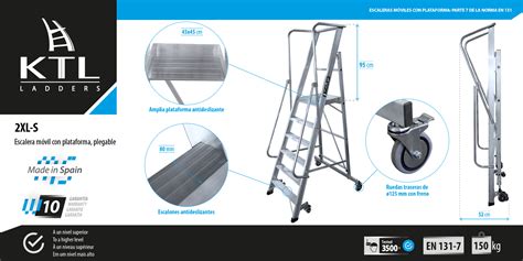 KTL-Ladders complies with the requirements of the EN 131-1 Standard