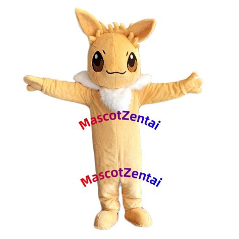 Cute Pokemon Eevee Mascot Costume for Adult