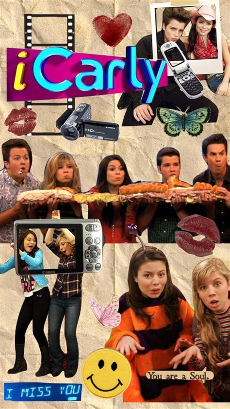 Aesthetic Music Love Collage Icarly Moodboard Nickelodeon In