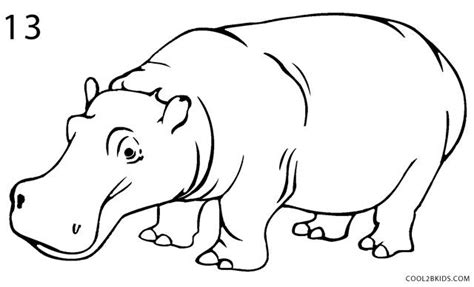 How To Draw A Hippo Step By Step Pictures Artofit