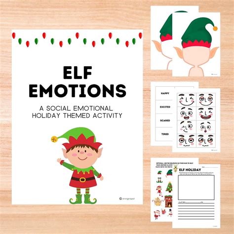 Elf Emotions A Winterchristmas Themed Sel Activity Emotional