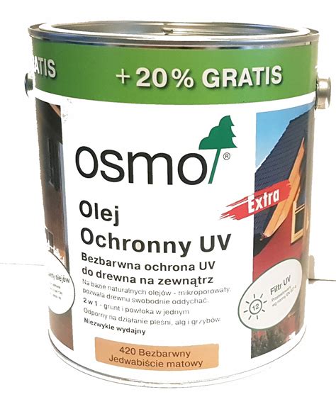 Osmo Olej Ochronny 420 UV Extra 3l Bezbarwny 420 Cena Opinie