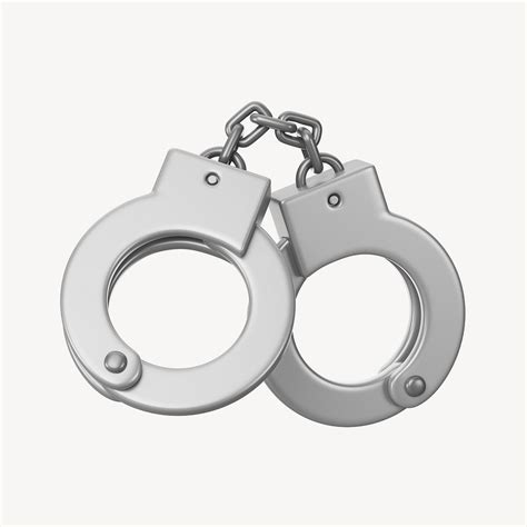Silver Handcuffs 3d Illustration Premium Photo Rawpixel