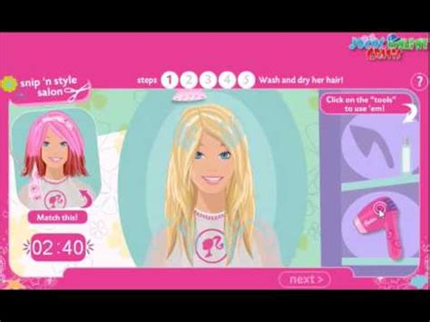 Barbie Cabeleireira Jogo - Jogo Cabeleireiro da Barbie no Jogos Online Grátis - YouTube