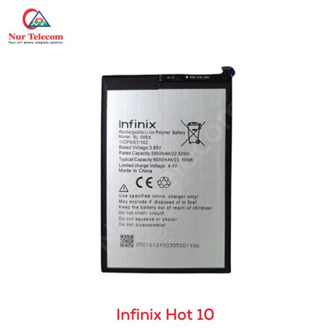Buy Original Infinix Hot Battery Price In Bangladesh Nur Telecom