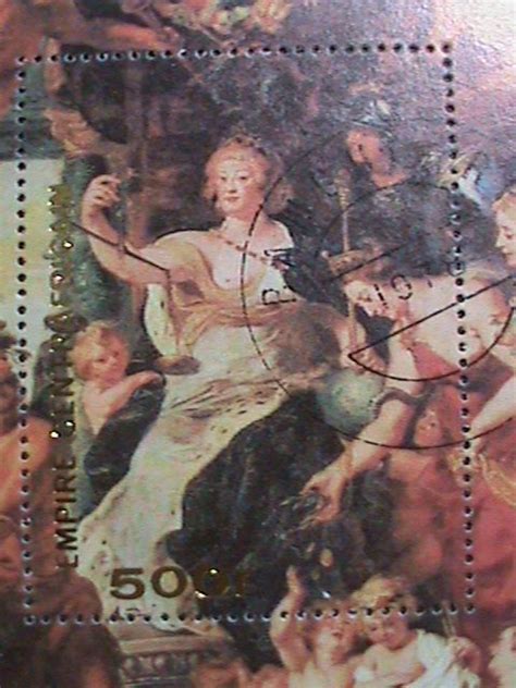 Central Africa Famous Nude Painting By Peter Paul Rubens Cto Sheet VF Africa Central