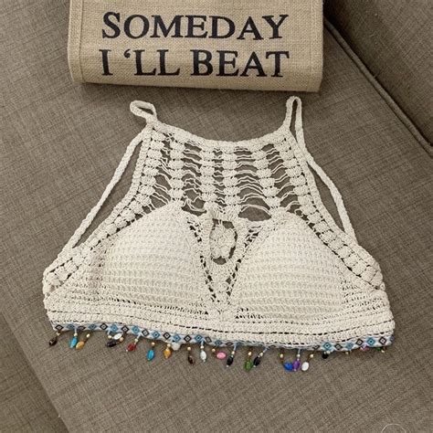 Bikini Len Móc Đi Biển Món Có Bán Lẻ Đồ Đi Biển Đồ Bơi Kín Đáo BigBuy bigbuy vn