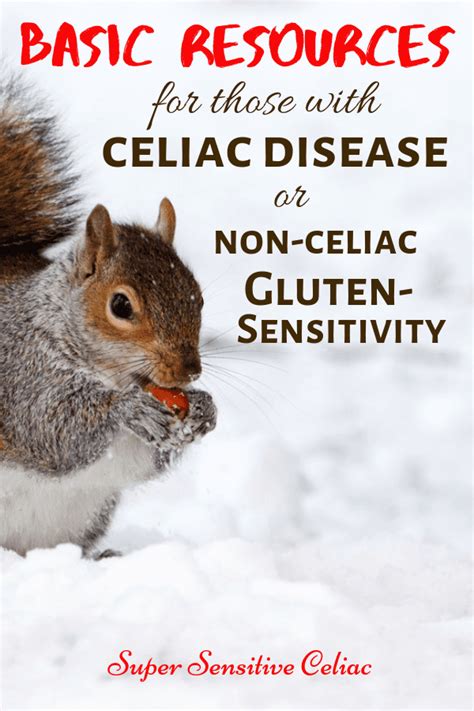 Basic Resources for those diagnosed with celiac disease or non-celiac
