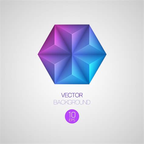 premium vector geometric prism background