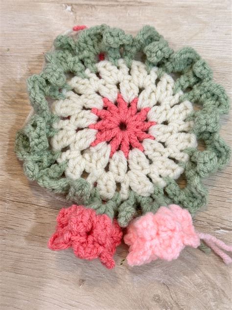 Flower Coaster Crochet Pattern PDF With YT Tutorial Etsy Canada