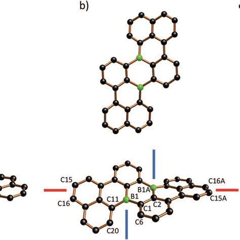 Two Views Of The Crystallographically Determined Molecular Structures